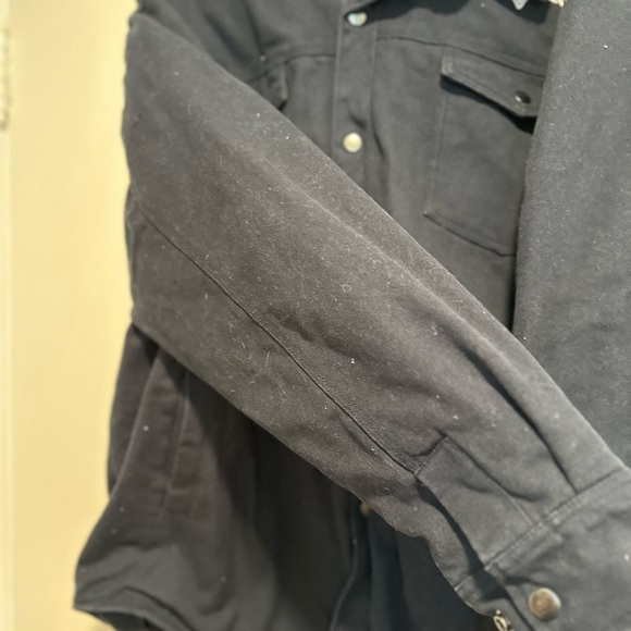 Men's XXL Dunbrooke Workwear Canvas Navy hooded jacket. New England Patriots. - Picture 13 of 15